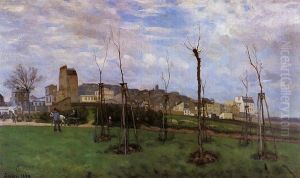 View of Montmartre from the Cite des Fleurs, Les Batignolles, 1869