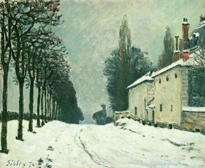 La Route de Louveciennes, Hiver, 1874