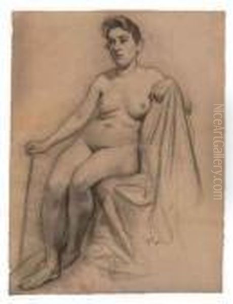 A Seated Female Nude - view 1
