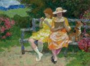 Park Bench by Edward Henry Potthast