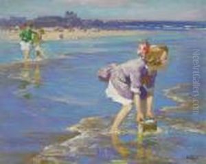 Wading by Edward Henry Potthast