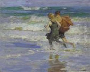 At The Beach by Edward Henry Potthast