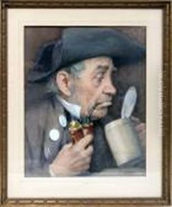 Having Stein Of Beer by Edward Henry Potthast
