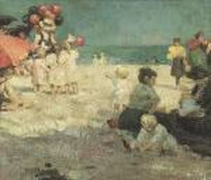 At The Beach by Edward Henry Potthast