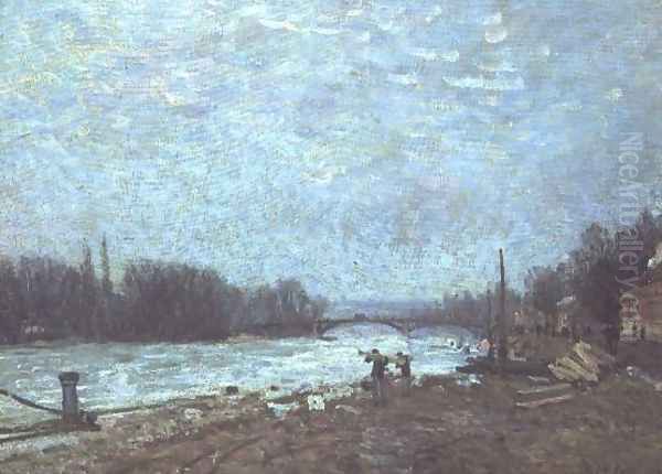 After the Thaw, the Seine at Suresnes Bridge, 1880 - view 1