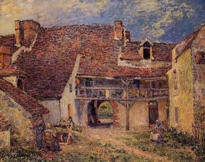 Courtyard Of Farm At St Mammes