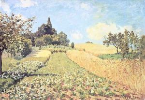 Wheat Field by Alfred Sisley