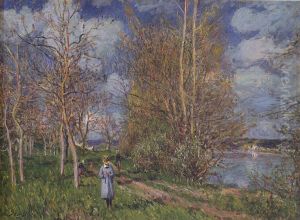 Small Meadows In Spring by Alfred Sisley