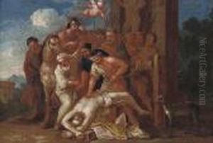 The Martyrdom Of Saint Erasmus by Nicolas Poussin