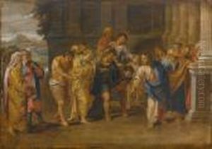 Christ And The Adulteress by Nicolas Poussin