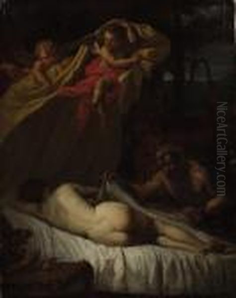 Sleeping Venus With Satyrs - view 1