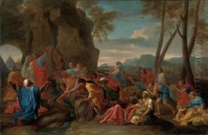 Moses Striking The Rock by Nicolas Poussin