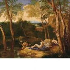 Paesaggio Con Satiro E Ninfa