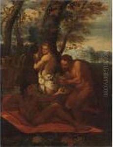 Scena Di Baccanale by Nicolas Poussin