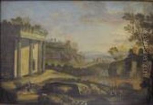Arcadian Landscape by Nicolas Poussin
