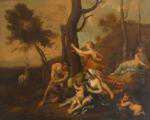 The Nurture Of Jupiter by Nicolas Poussin