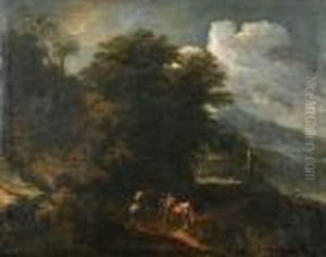 Classical Landscape With Figures by Nicolas Poussin