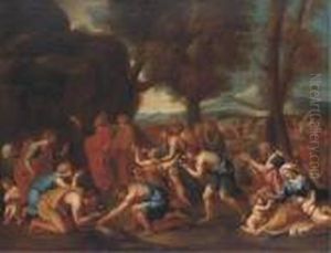 Moses Striking The Rock by Nicolas Poussin