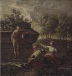 A Rest At The Ruins by Nicolas Poussin