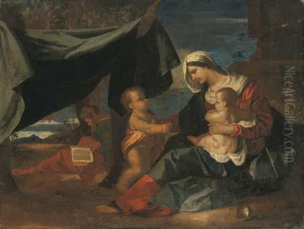 The Holy Family With Saint John The Baptist - view 1