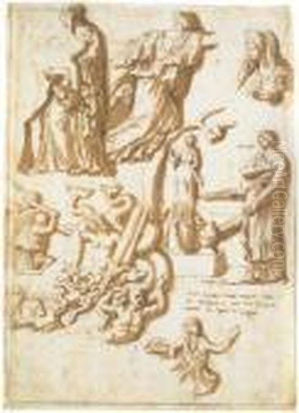 Studies After Antique Reliefs - view 1