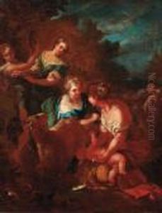 The Nurture Of Jupiter by Nicolas Poussin