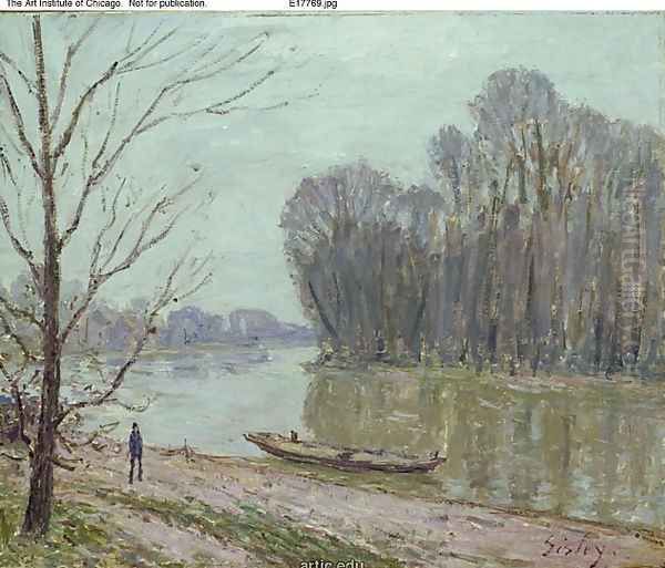 Banks of the Loing, Winter - view 1