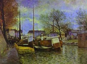 The St Martin Canal In Paris