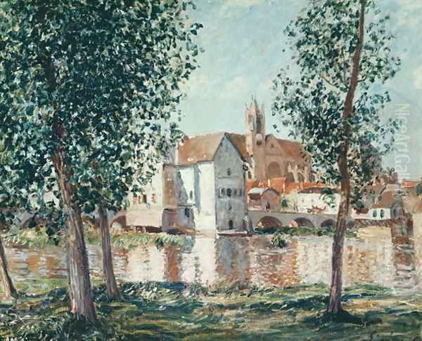 The Loing at Moret, September Morning - view 1