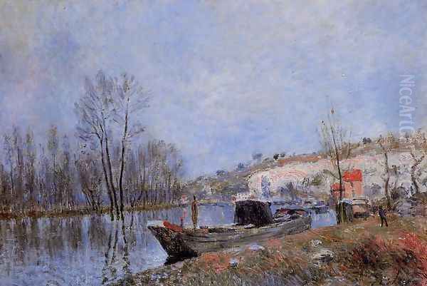 Banks of the Loing towards Moret - view 1