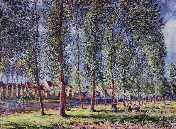 Lane of Poplars at Moret - view 1