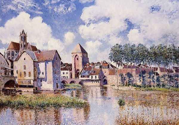 Moret-sur-Loing, the Porte de Bourgogne, 1891 - view 1