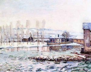 The Mills at Moret by Alfred Sisley