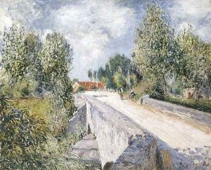 Bridge over the Orvanne near Moret by Alfred Sisley