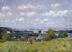 The Valley of the Seine at Saint-Cloud, 1875 by Alfred Sisley
