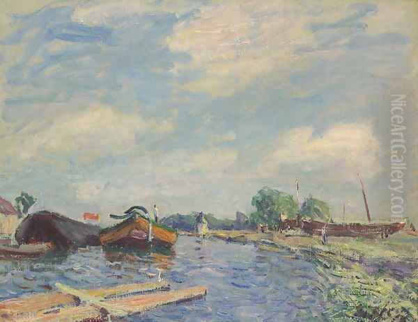 Canal at Saint-Mammes - view 1