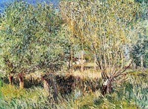 Willows on the Banks of the Orvanne by Alfred Sisley