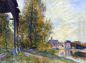 Near Moret-sur-Loing by Alfred Sisley