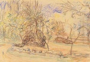 Orchard by Alfred Sisley