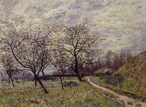 Between Veneux and By - December Morning Between Veneux and By - December Morning