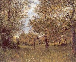 The Small Meadow at By by Alfred Sisley