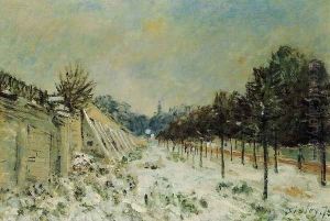 Snow at Marly-le-Roi by Alfred Sisley