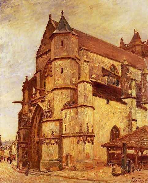 The Church at Moret, Rainy Morning - view 1