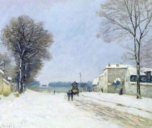 Winter, Snow Effect, 1876 by Alfred Sisley