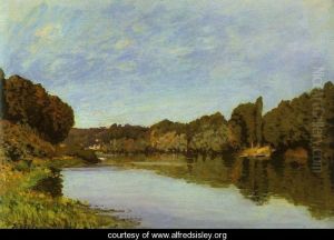 The Seine at Bougival 1873 by Alfred Sisley