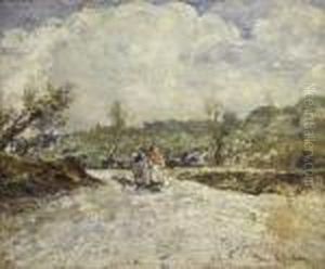 Figure In Campagna by Attilio Pratella