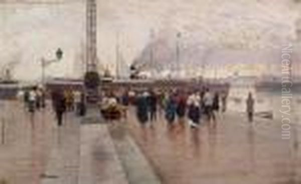 Porto Di Napoli by Attilio Pratella