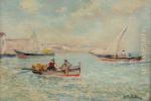 Barche Di Pescatori by Attilio Pratella