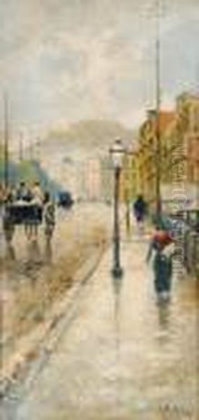Viale Con Figure Ecarrozze - view 1