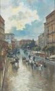 Napoli, Via Foria by Attilio Pratella